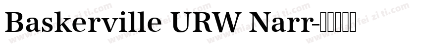 Baskerville URW Narr字体转换
